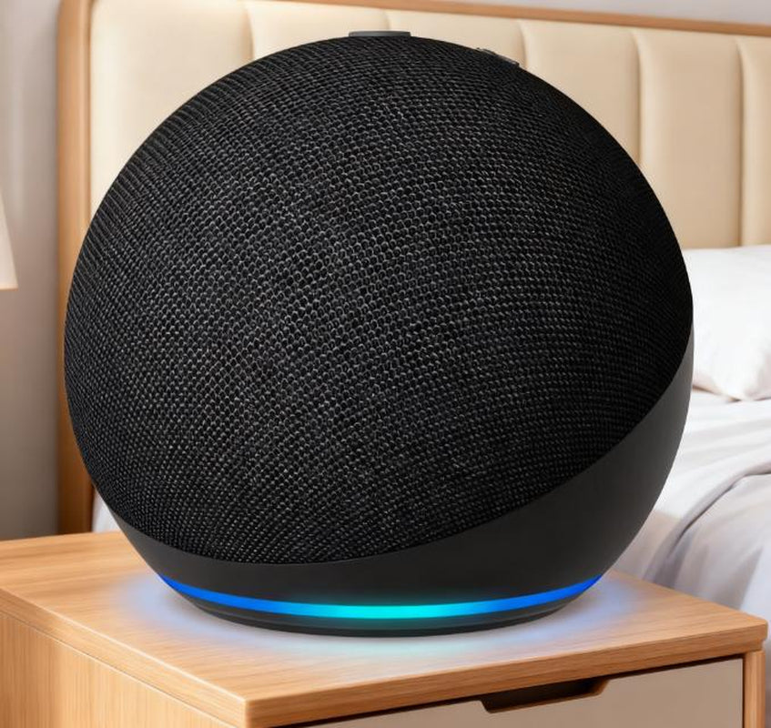 Glacier White Ambient Bluetooth Audio Light 10X10X10Cm Charcoal Finish Speaker for Bedrooms Dining Rooms Offices Vibrant Design Stylish Appearance