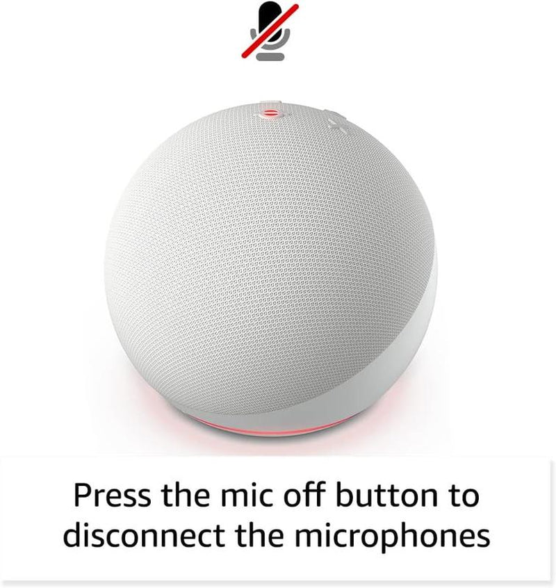 Glacier White Ambient Bluetooth Audio Light 10X10X10Cm Charcoal Finish Speaker for Bedrooms Dining Rooms Offices Vibrant Design Stylish Appearance
