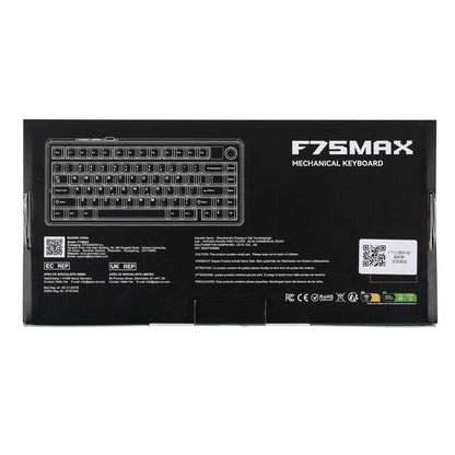 Aula F75 MAX Wireless Mechanical Keyboard with TFT Screen and Knob, Gasket Gaming Keyboard in 75% Layout, Hot Swappable, RGB Backlight, for Pc/Mac/Linux (Reaper Switch)